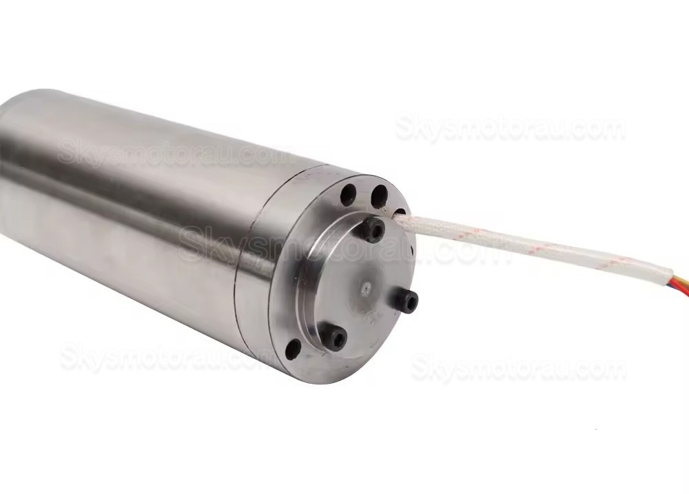 0.3kW Water Cooled Spindle Motor JGD-48-0.3k ER8 Collet 75V 0.04Nm 60000RPM